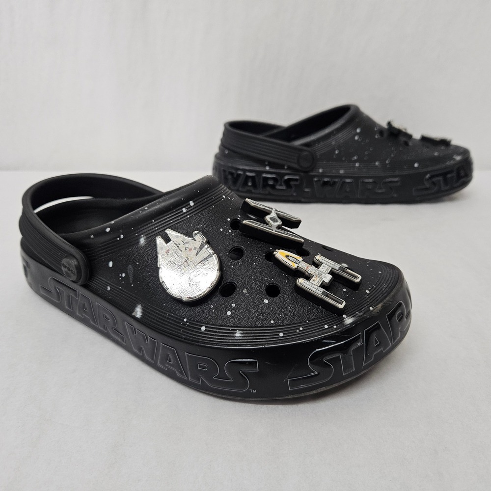 Crocs Star Wars Galaxy Off Court Clog 209904-001 Black Women's Size 6